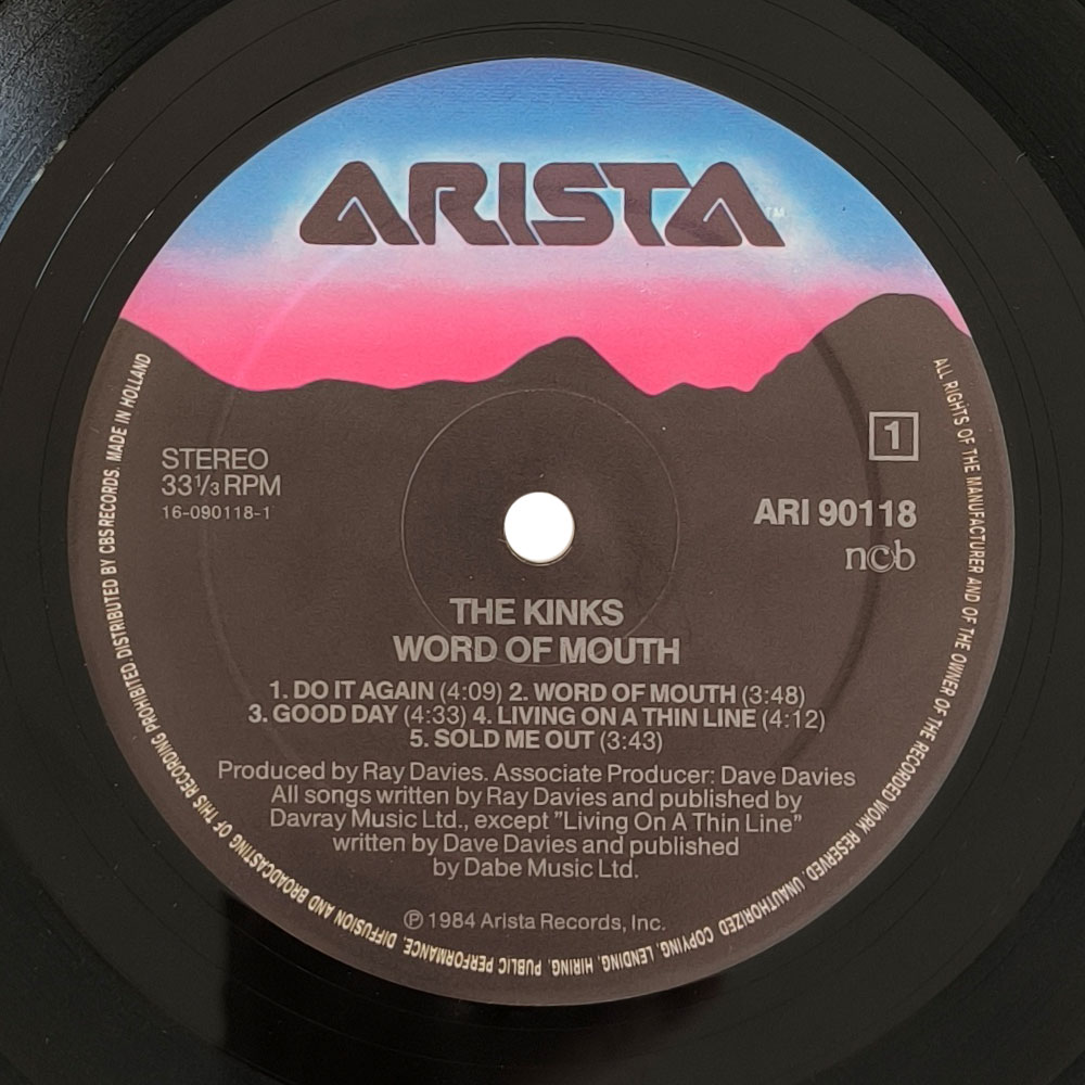 The Kinks - Word Of Mouth (LP)