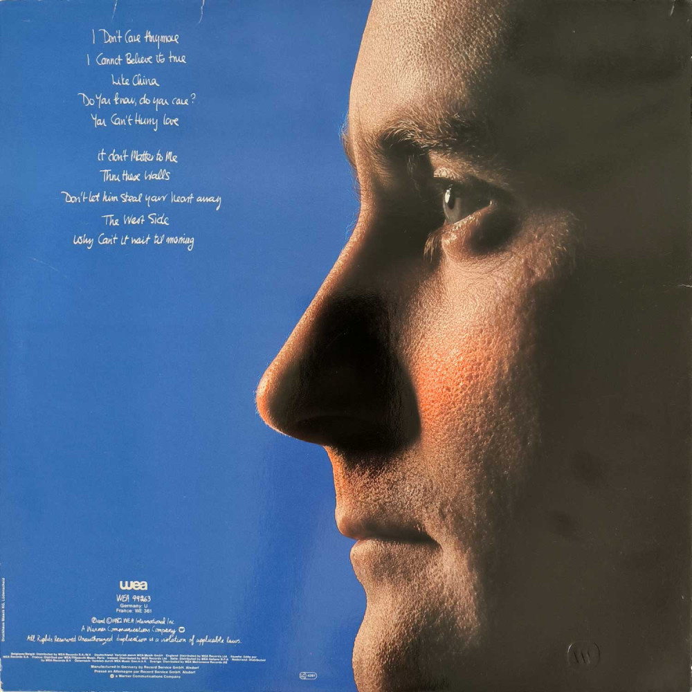 Phil Collins ‎- Hello, I Must Be Going (LP)
