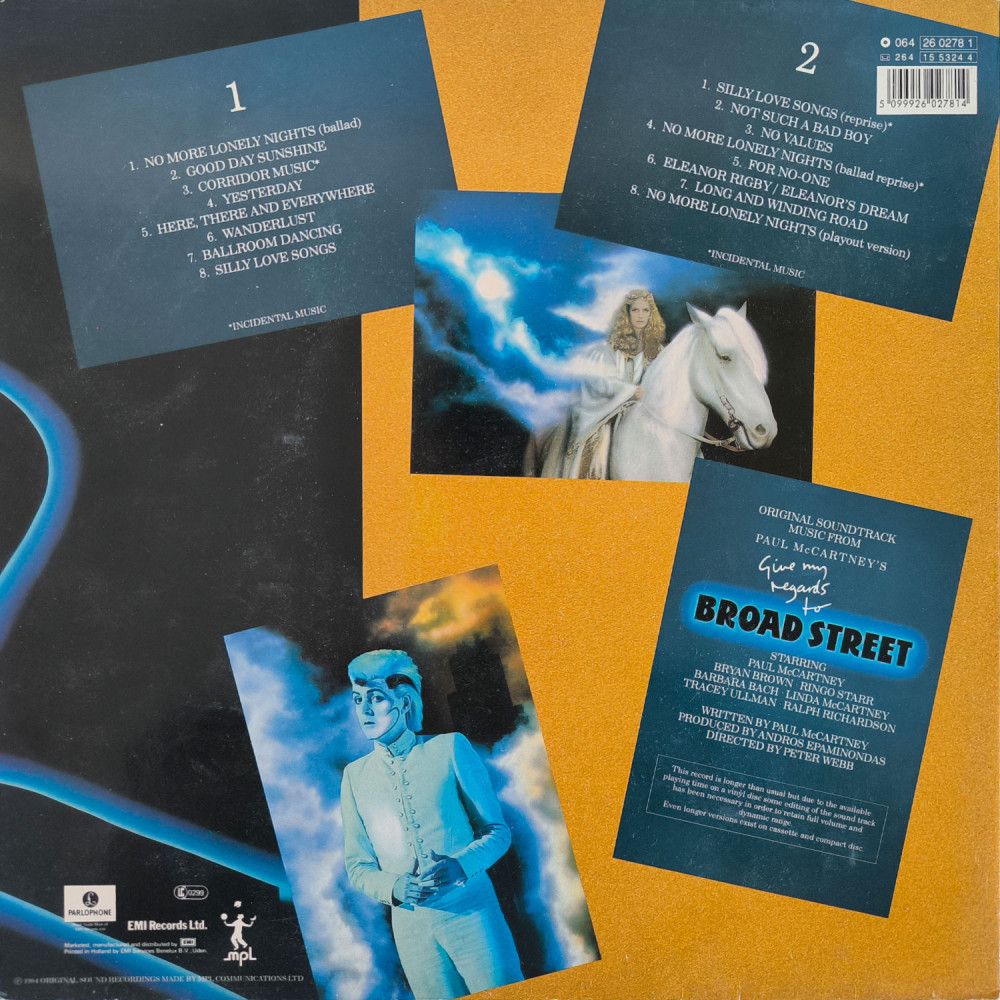Paul McCartney - Give My Regards To Broad Street (LP)