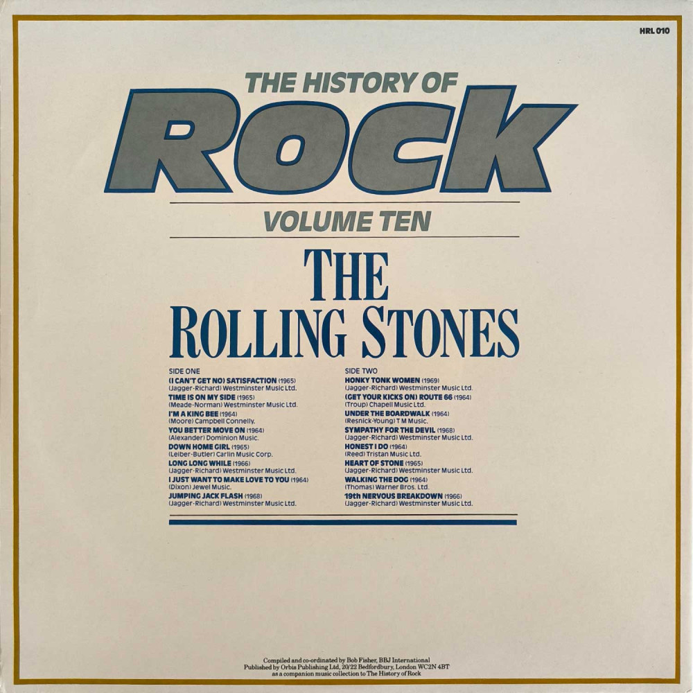 The Rolling Stones - The History Of Rock (Volume Ten) (LP)