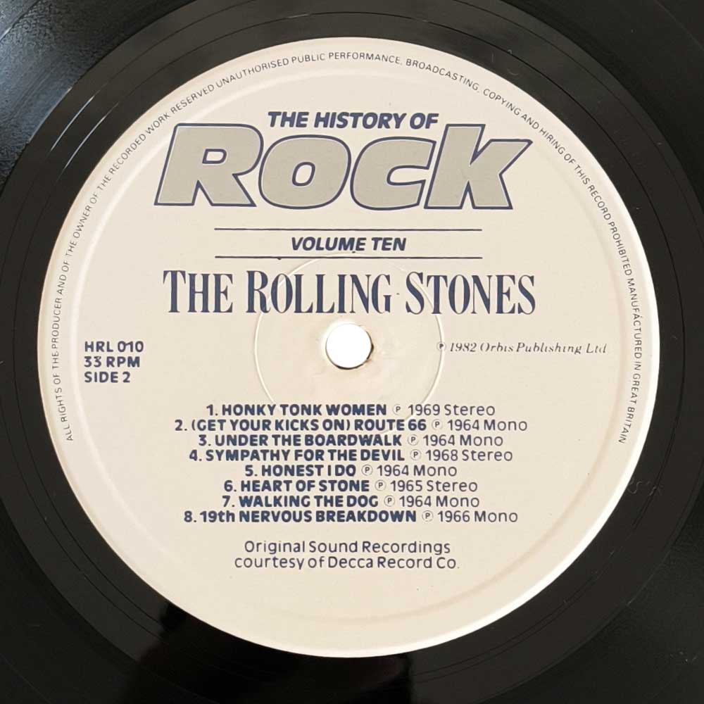 The Rolling Stones - The History Of Rock (Volume Ten) (LP)