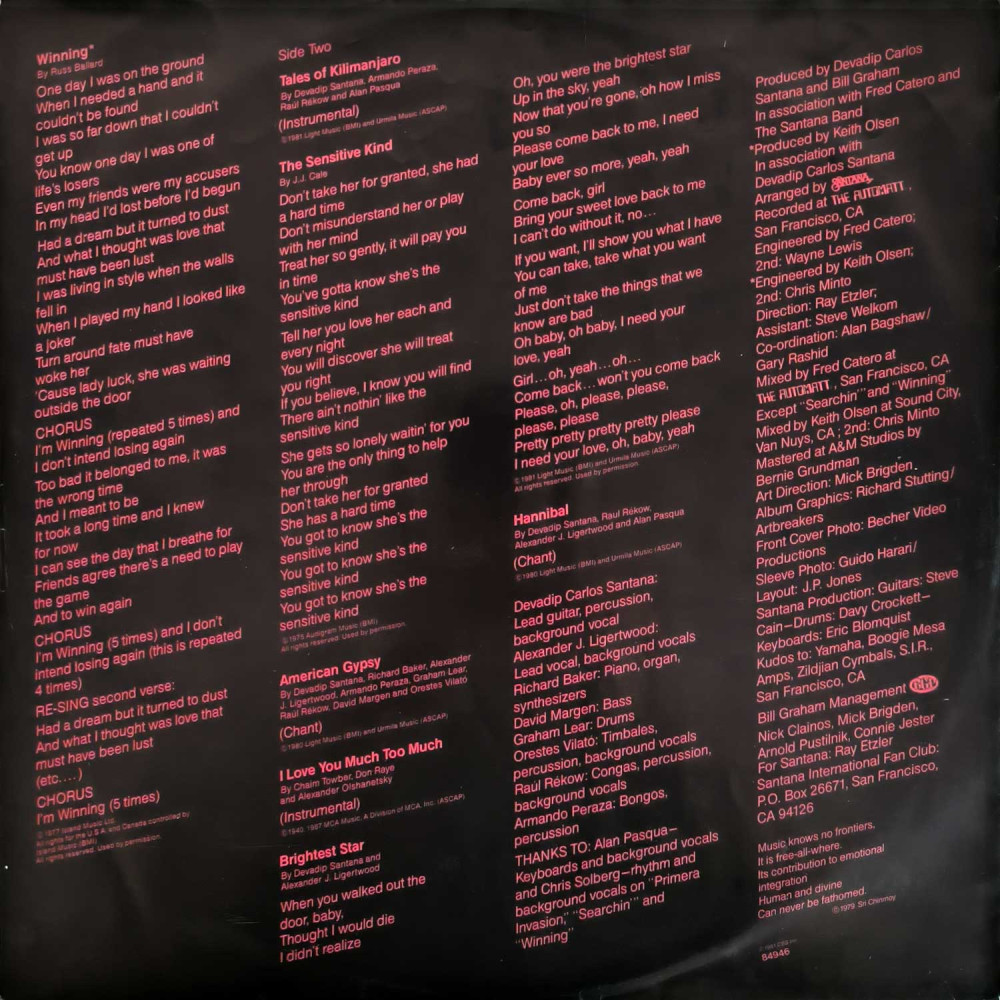 Santana - Zebop! (LP)