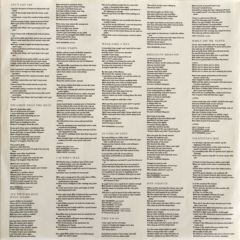 Bruce Springsteen - Tunnel Of Love (LP)