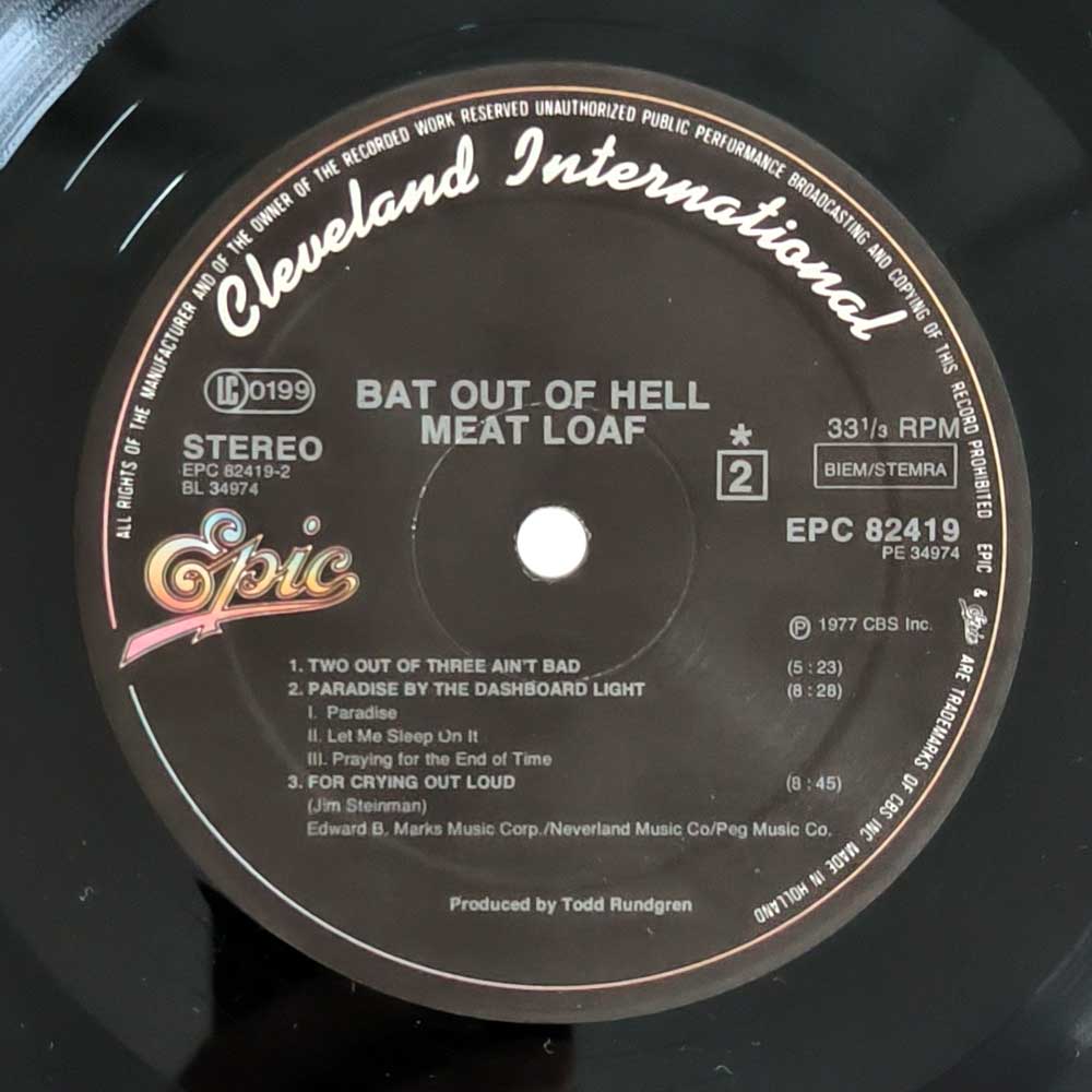 Meat Loaf - Bat Out Of Hell (LP)