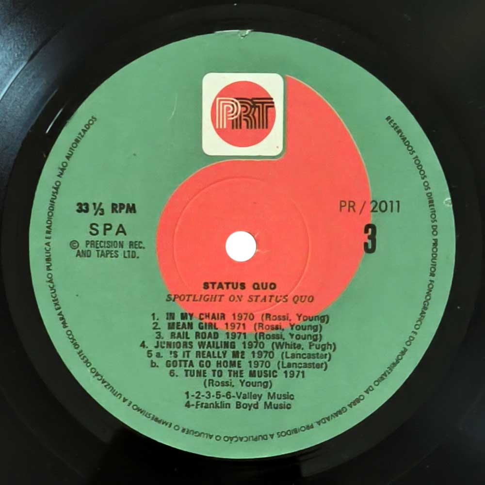 Status Quo ‎– Mean Girl (LP)