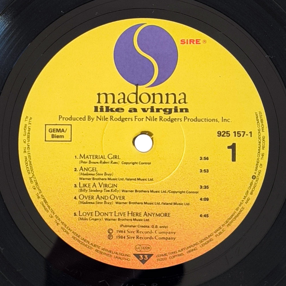 Madonna - Like A Virgin (LP)