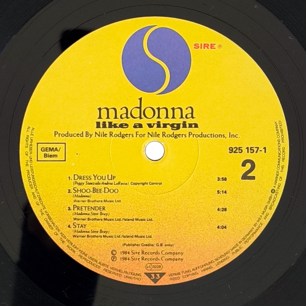 Madonna - Like A Virgin (LP)
