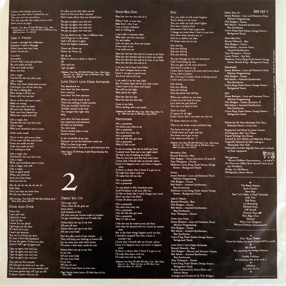 Madonna - Like A Virgin (LP)