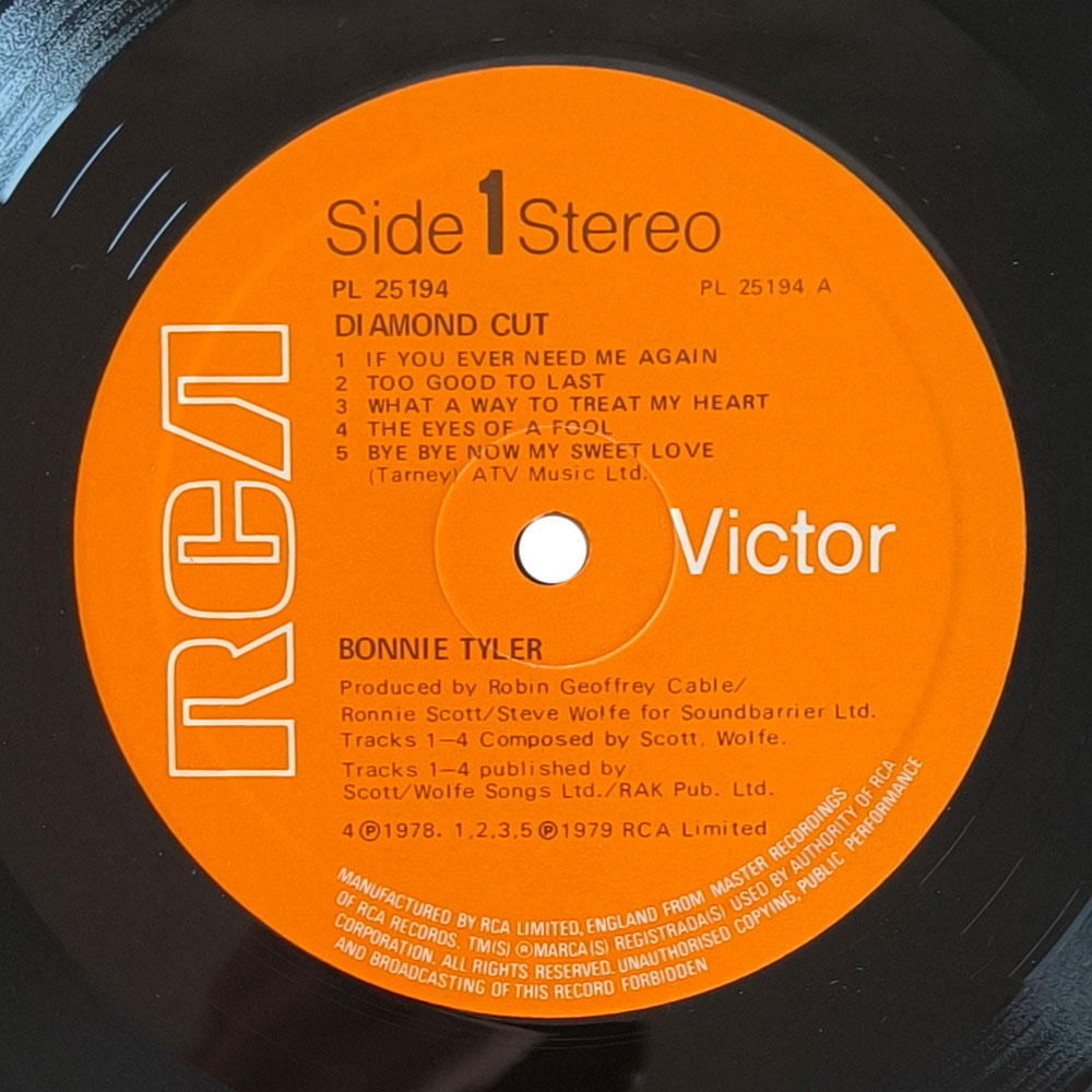 Bonnie Tyler ‎– Diamond Cut (LP)