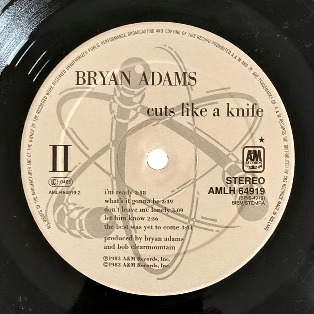 Bryan Adams - Cuts Like A Knife (LP)