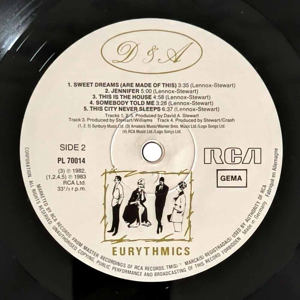 Eurythmics ‎– Sweet Dreams (Are Made Of This) (LP)