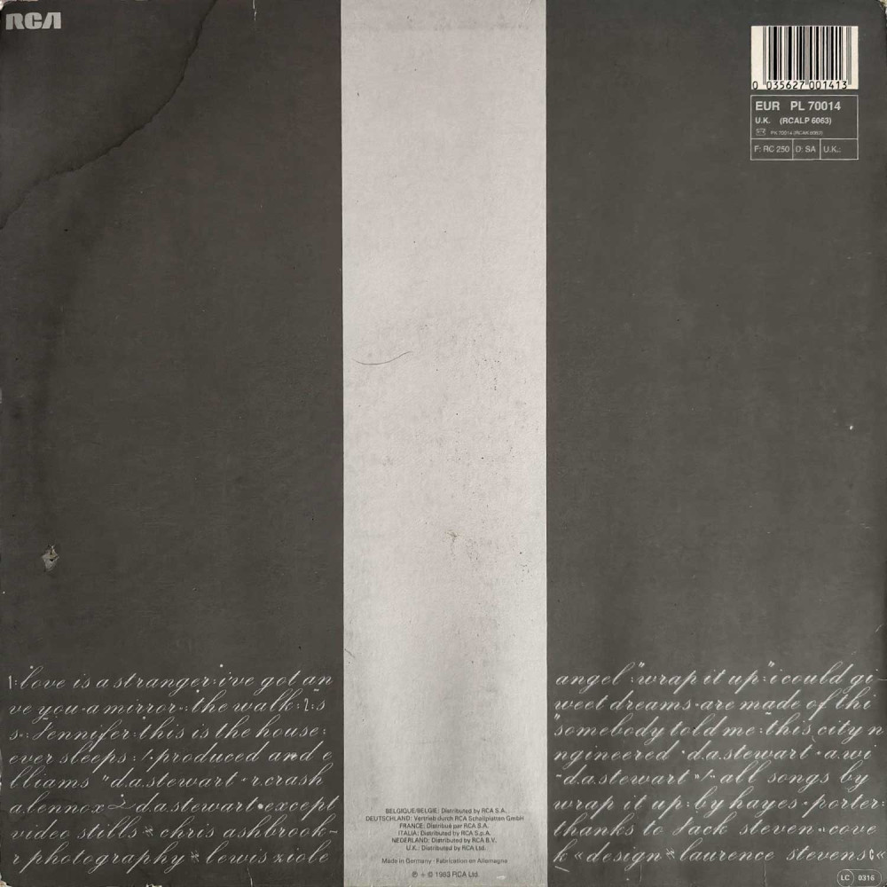 Eurythmics ‎– Sweet Dreams (Are Made Of This) (LP)