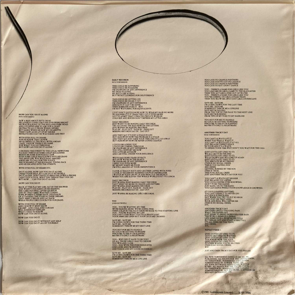 The Who - Face Dances (LP)