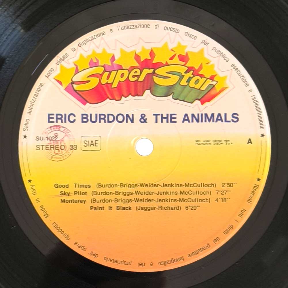 Eric Burdon & The Animals – Eric Burdon & The Animals (LP)