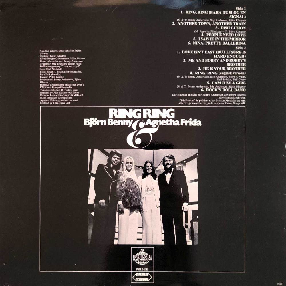 Björn Benny & Agnetha Frida – Ring Ring (LP)