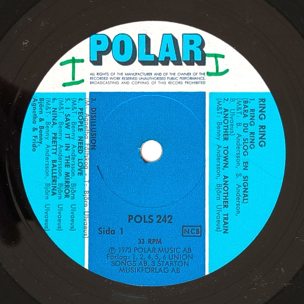 Björn Benny & Agnetha Frida – Ring Ring (LP)