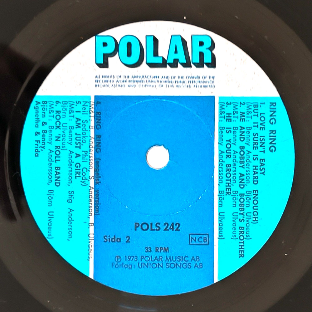 Björn Benny & Agnetha Frida – Ring Ring (LP)