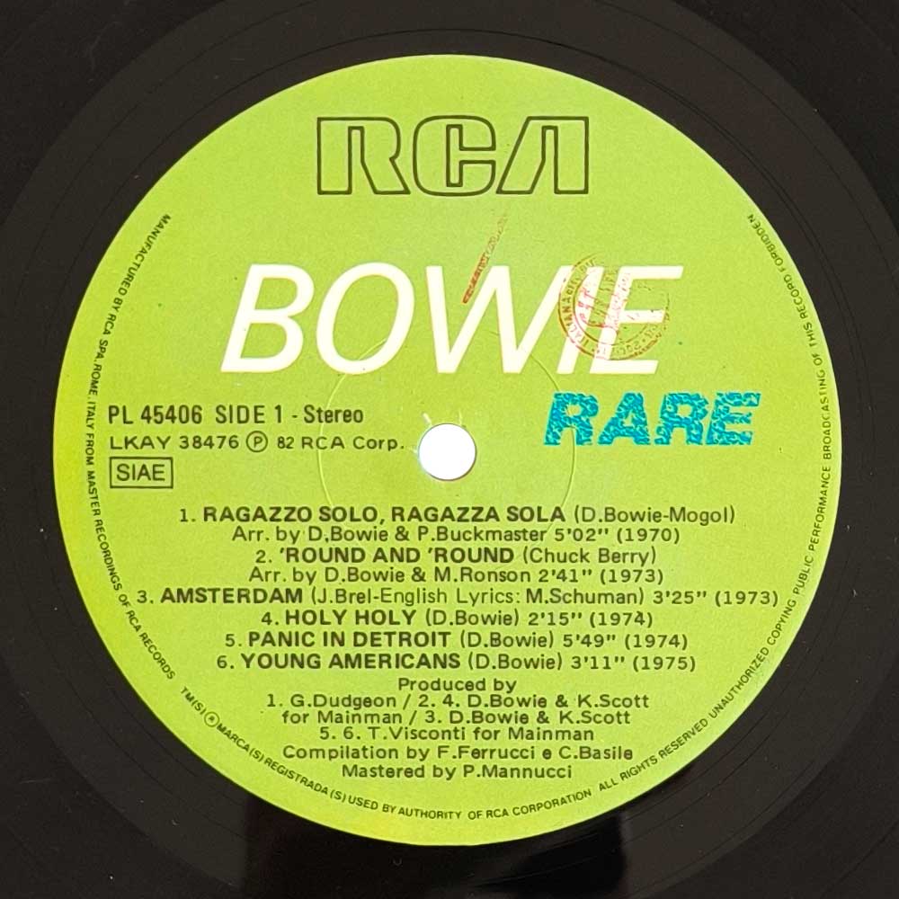 Bowie - Rare (LP)