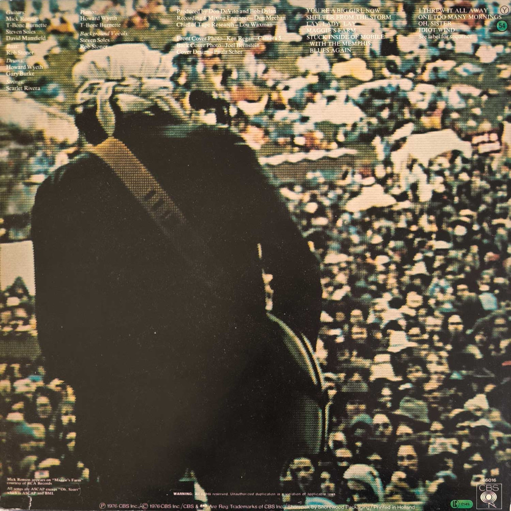 Bob Dylan – Hard Rain (LP)