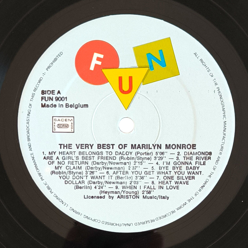 Marilyn Monroe - The Very Best Of Marilyn Monroe (LP)