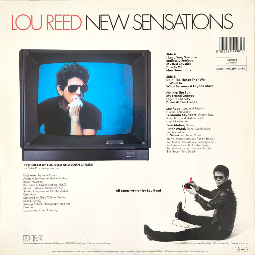 Lou Reed - New Sensations (LP)