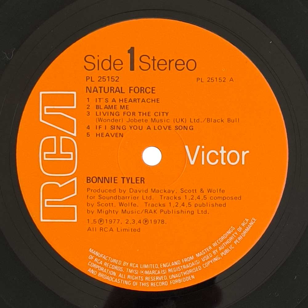 Bonnie Tyler - Natural Force (L P)