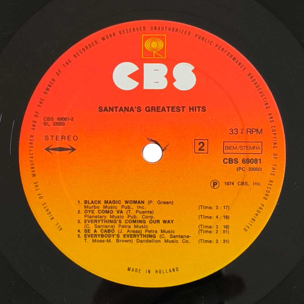 Santana - Santana's Greatest Hits (LP)