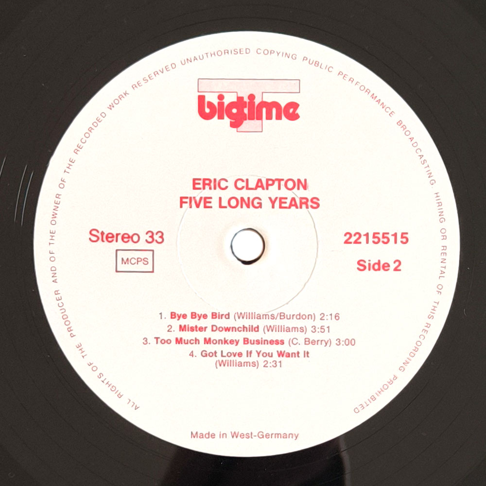 Eric Clapton - Five Long Years (LP)