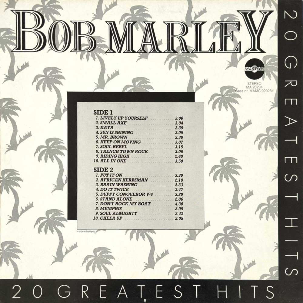 Bob Marley - 20 Greatest Hits (LP)