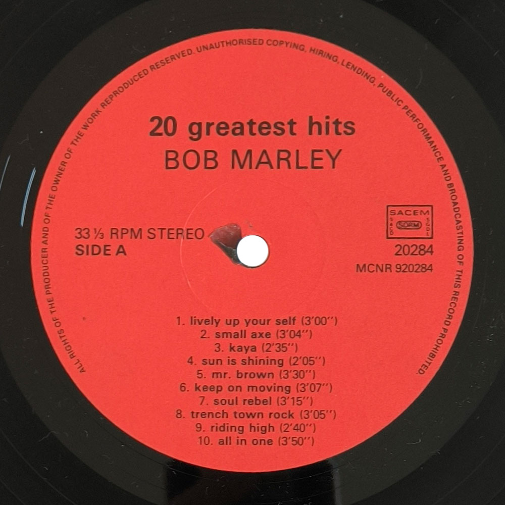 Bob Marley - 20 Greatest Hits (LP)