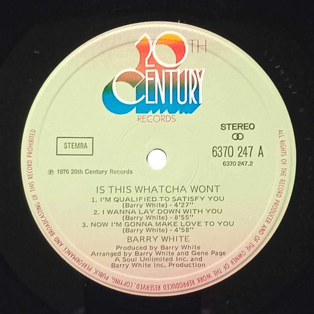 Barry White – Is This Whatcha Wont? (LP)