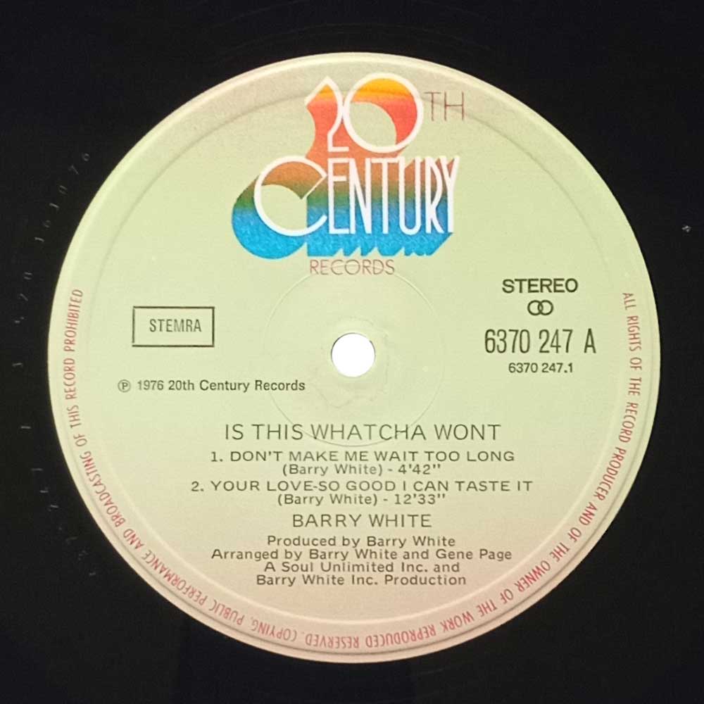 Barry White – Is This Whatcha Wont? (LP)
