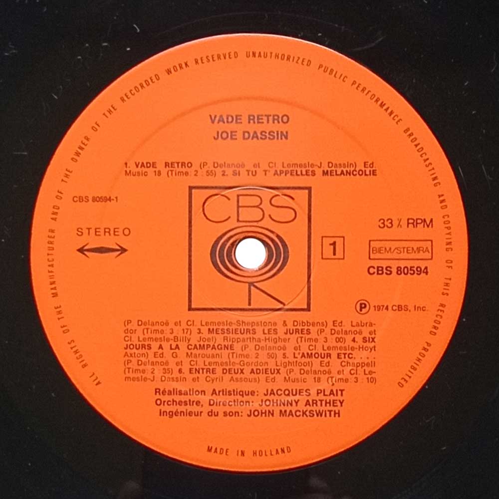 Joe Dassin – Joe Dassin (LP)