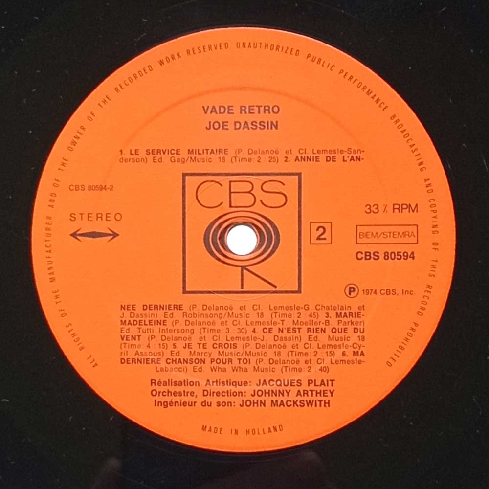 Joe Dassin – Joe Dassin (LP)