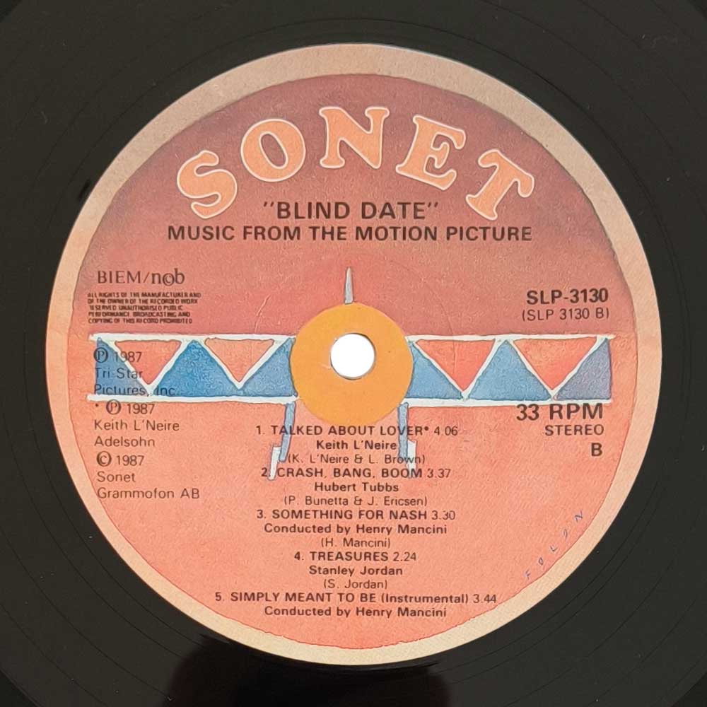 Various - Blind Date (Music From The Motion Picture) (LP)