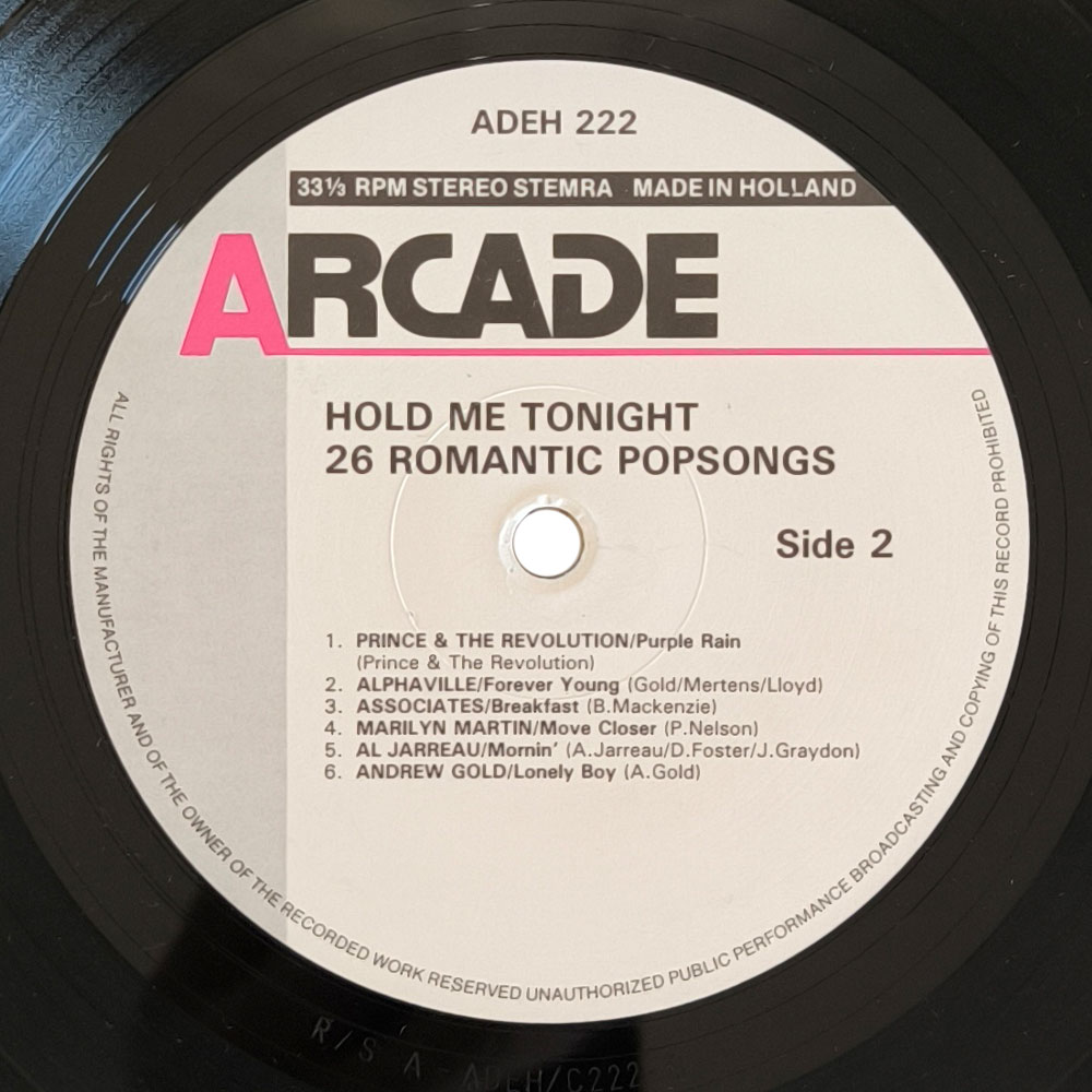 Various - Hold Me Tonight - 26 Romantic Popsongs (2 LP)