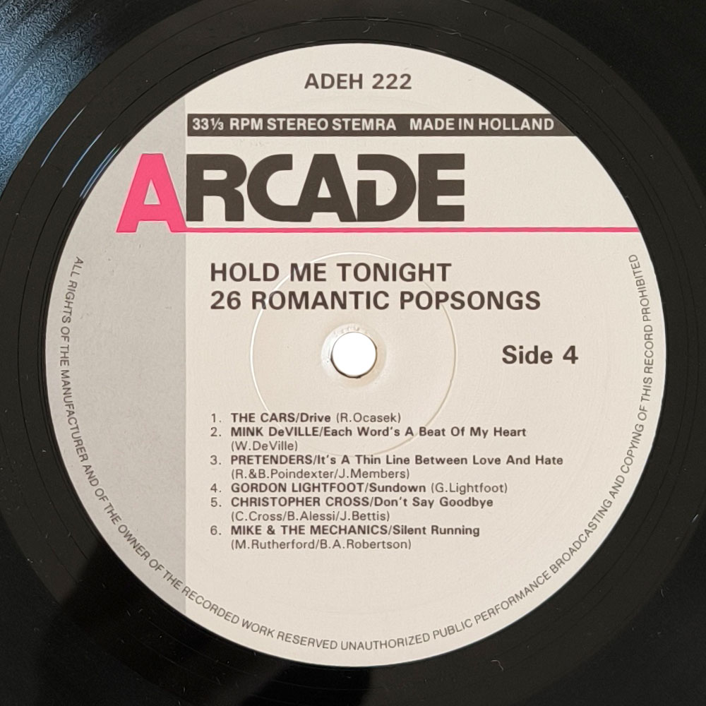 Various - Hold Me Tonight - 26 Romantic Popsongs (2 LP)