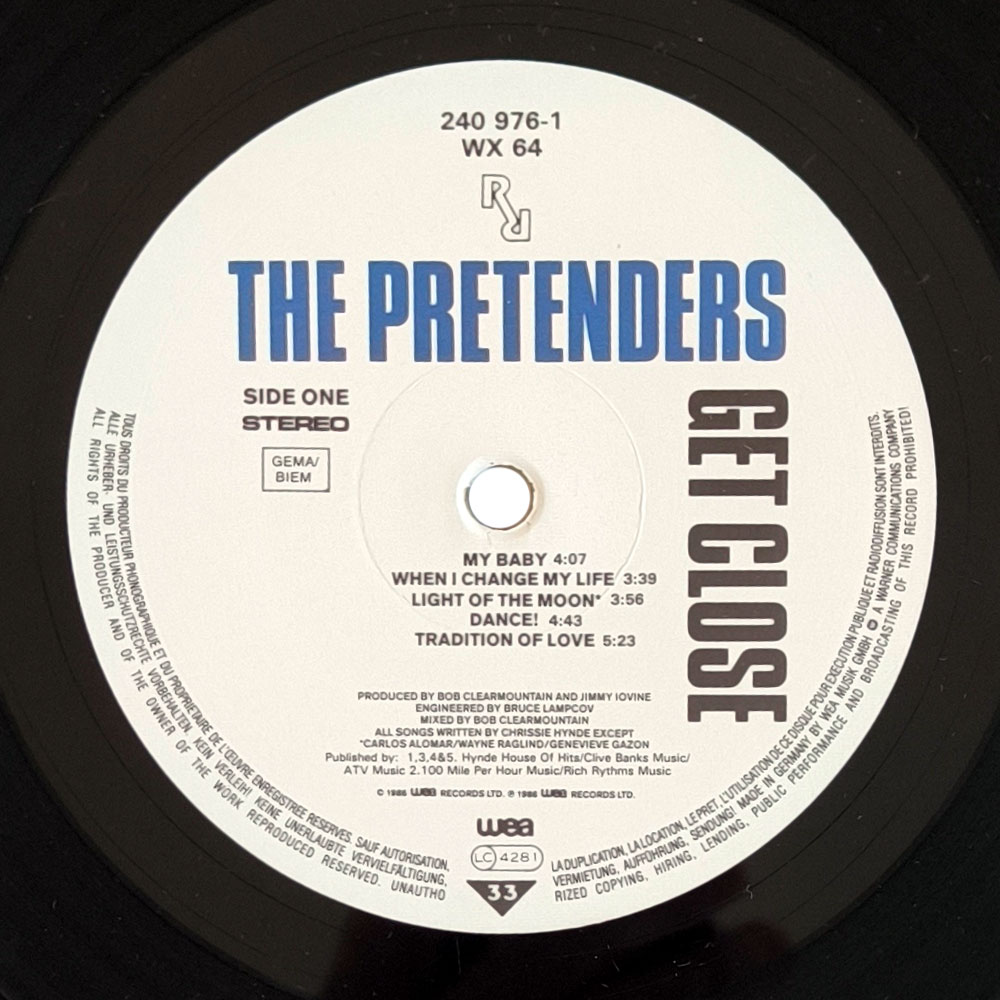 The Pretenders - Get Close (LP)