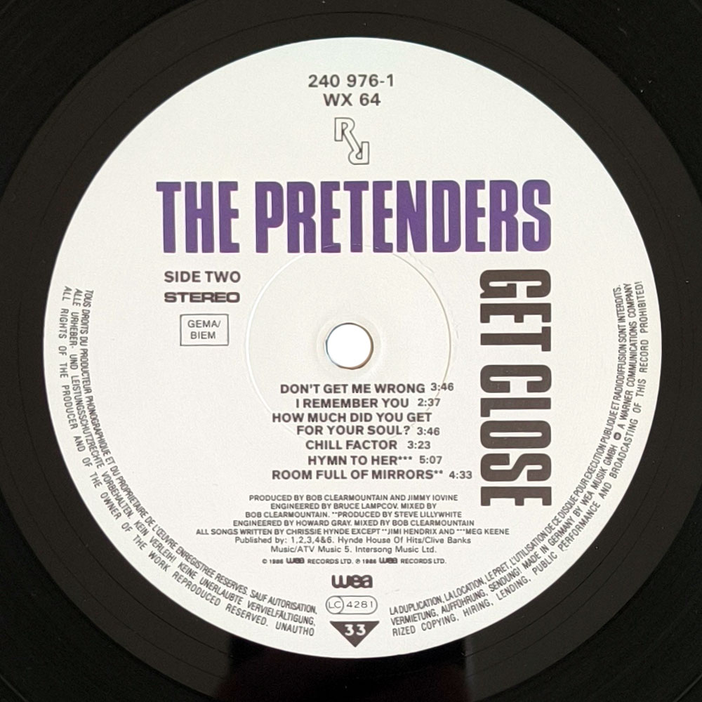 The Pretenders - Get Close (LP)