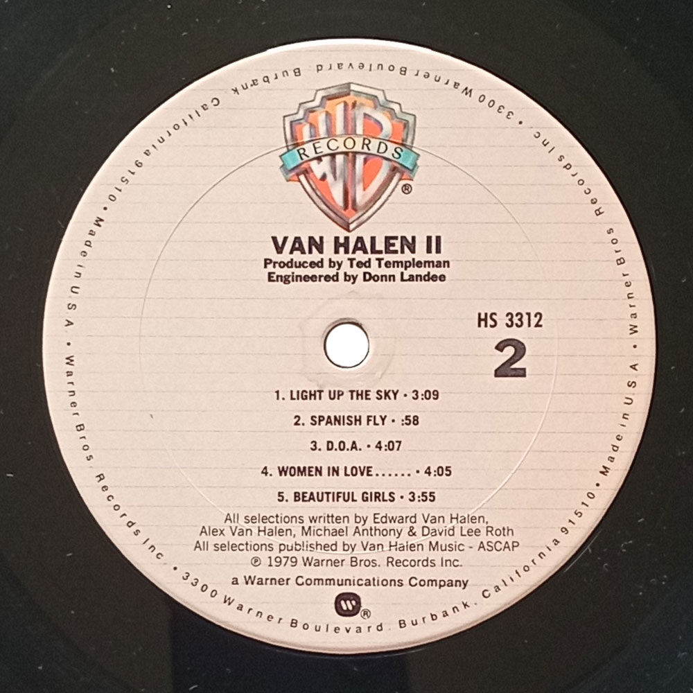 Van Halen – Van Halen II (L P)