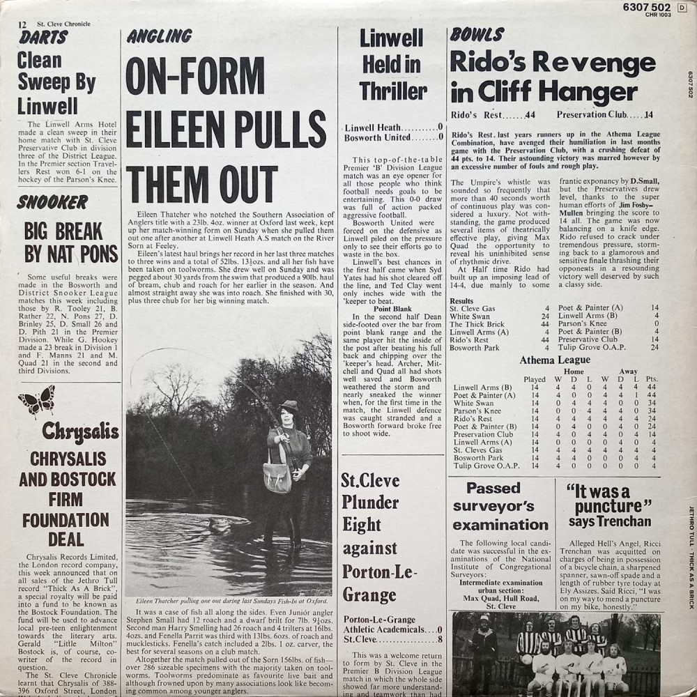 Jethro Tull – Thick As A Brick (LP)