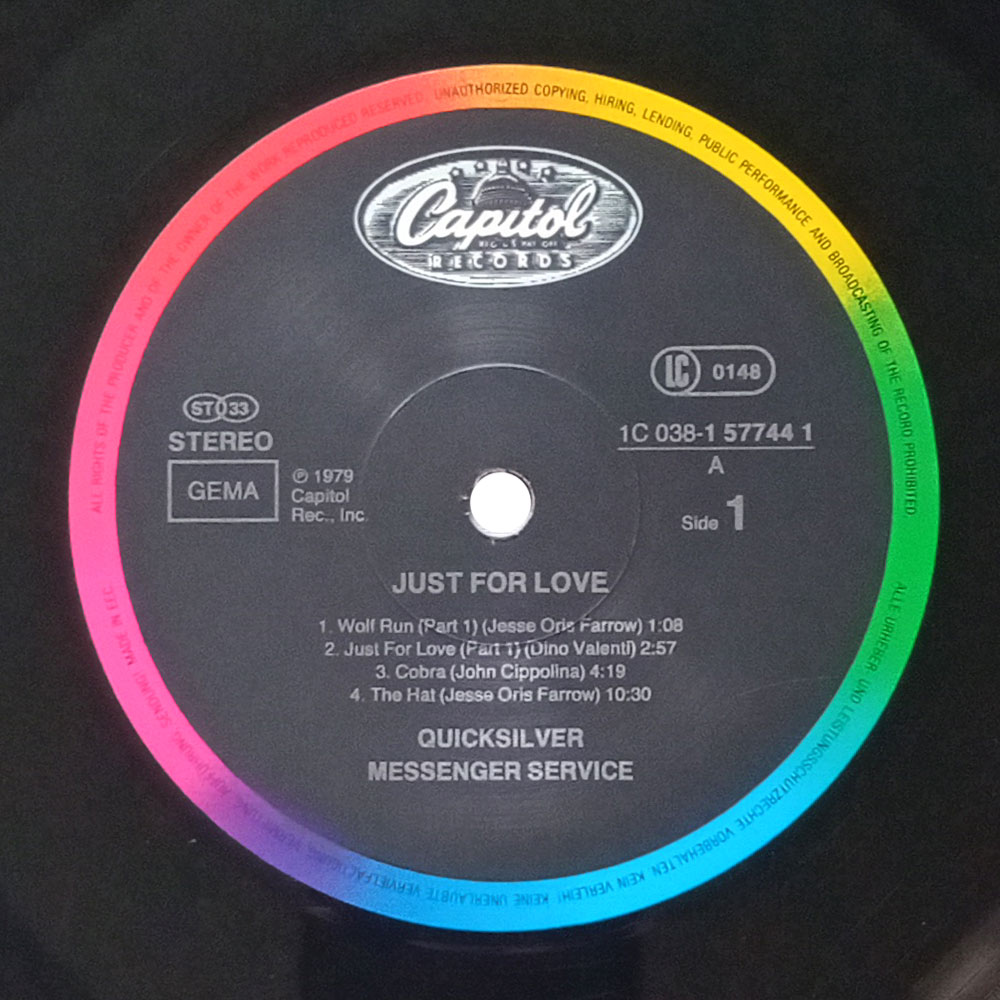 Quicksilver Messenger Service – Just For Love (LP)