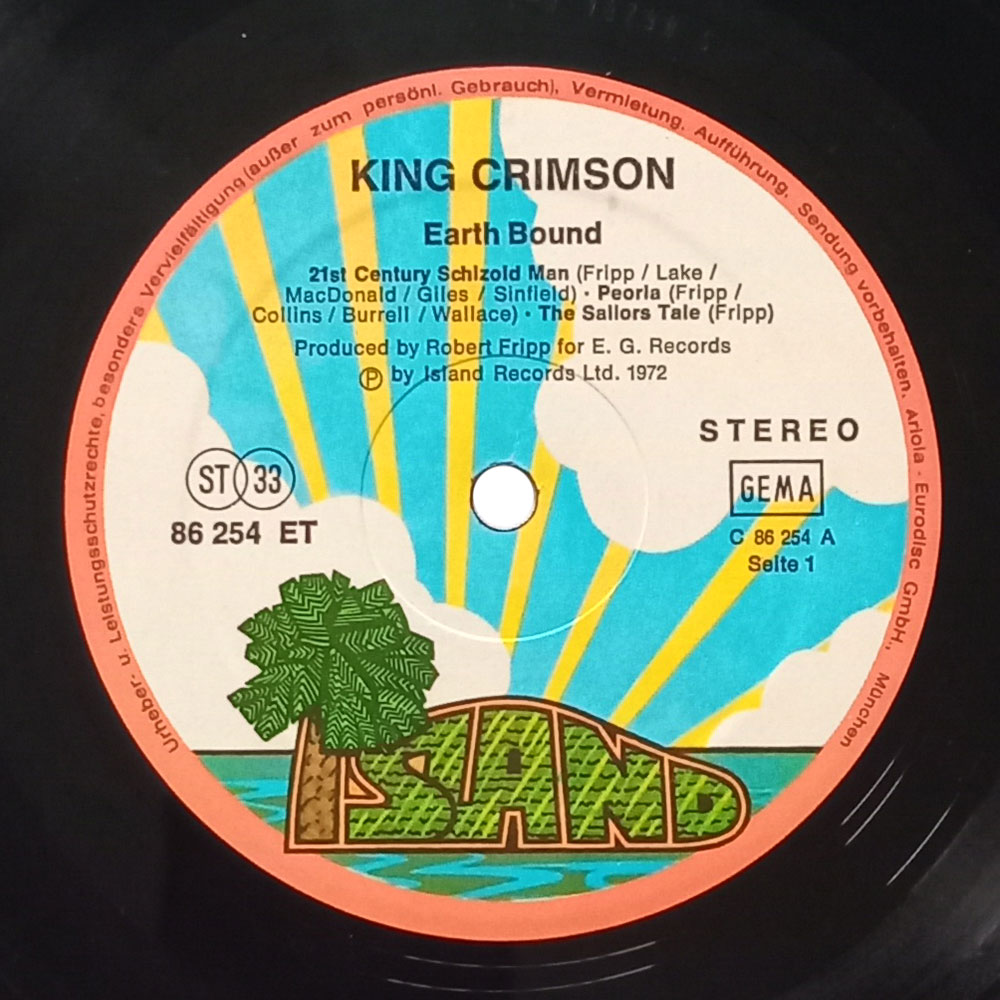 King Crimson – Earthbound (LP)