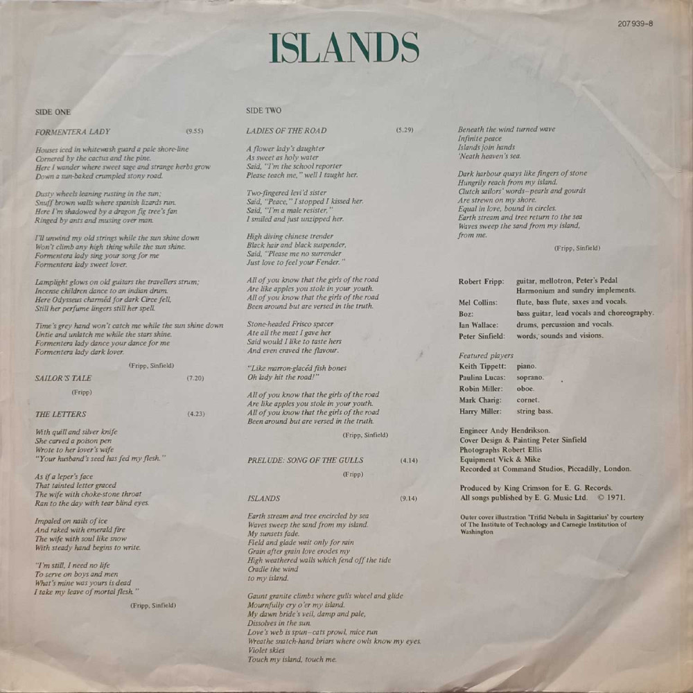 King Crimson – Islands (LP)