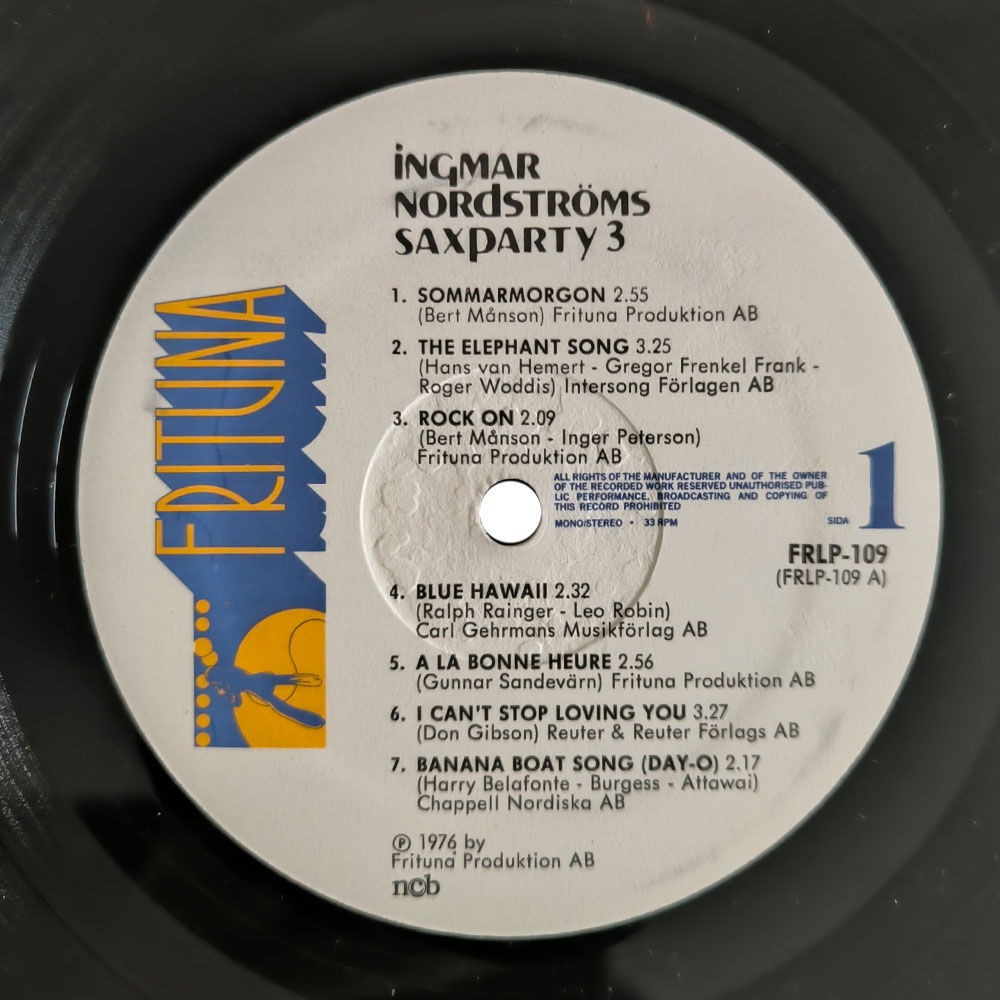 Ingmar Nordströms – Saxparty 3 (LP)