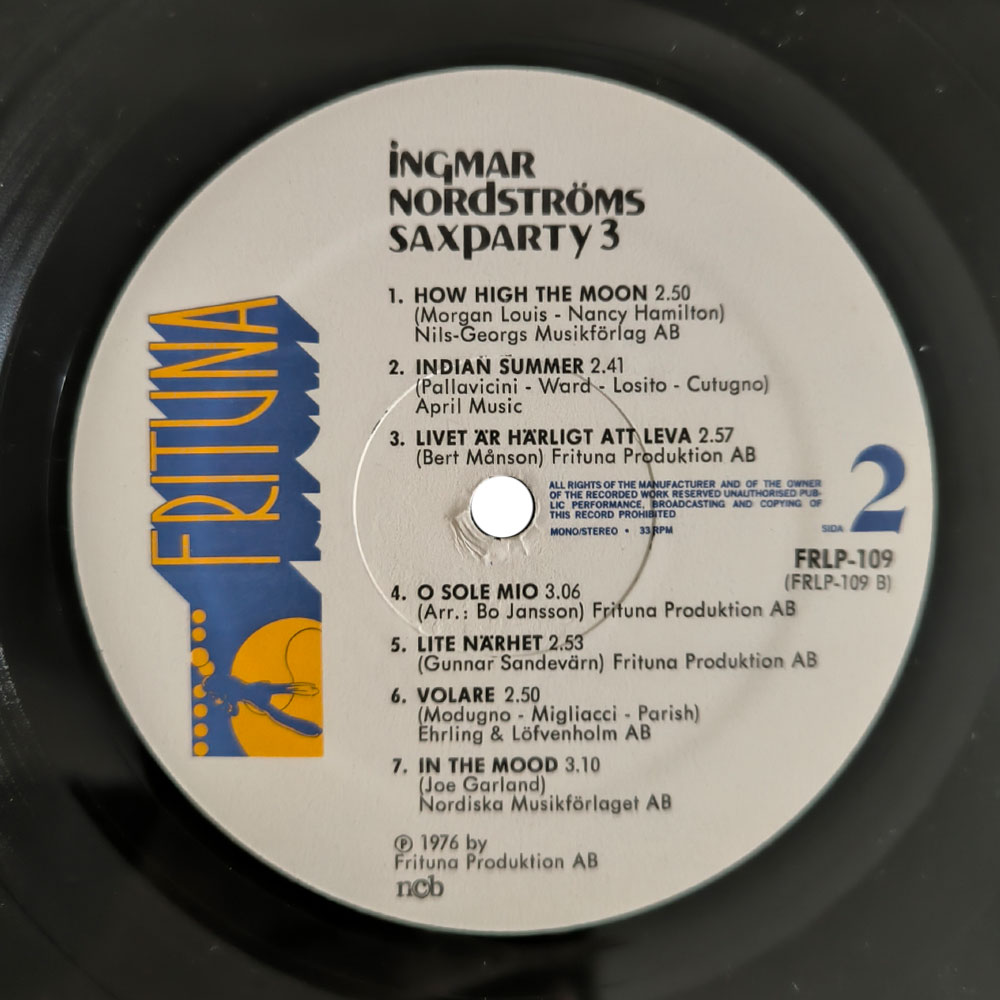 Ingmar Nordströms – Saxparty 3 (LP)
