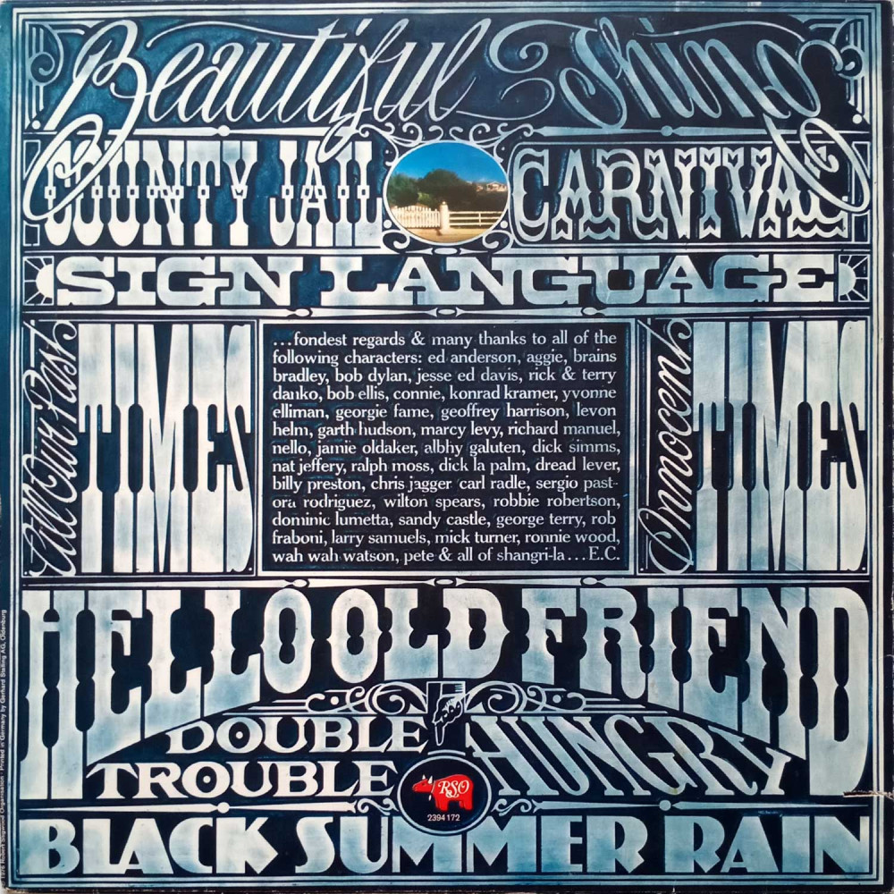 Eric Clapton – No Reason To Cry (LP)