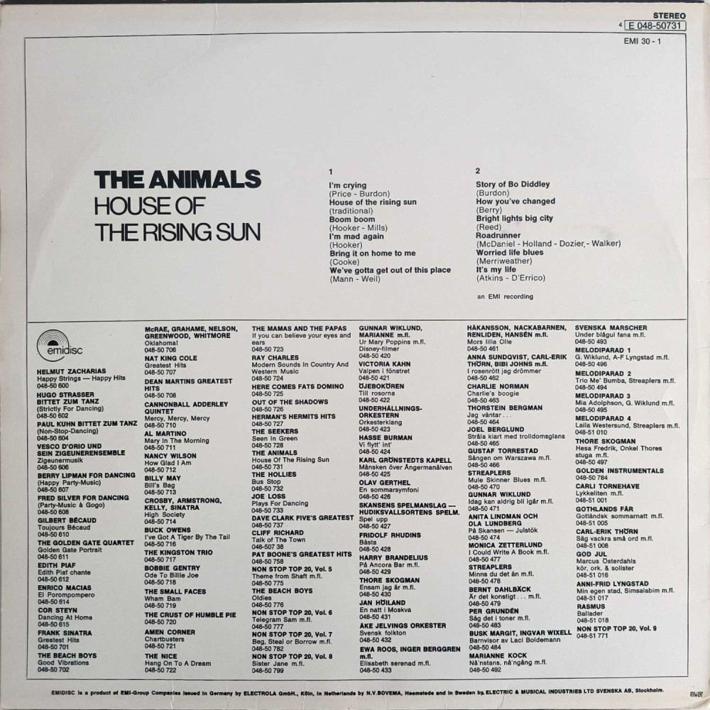 The Animals - House Of The Rising Sun (LP)