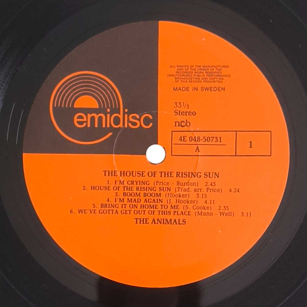 The Animals - House Of The Rising Sun (LP)