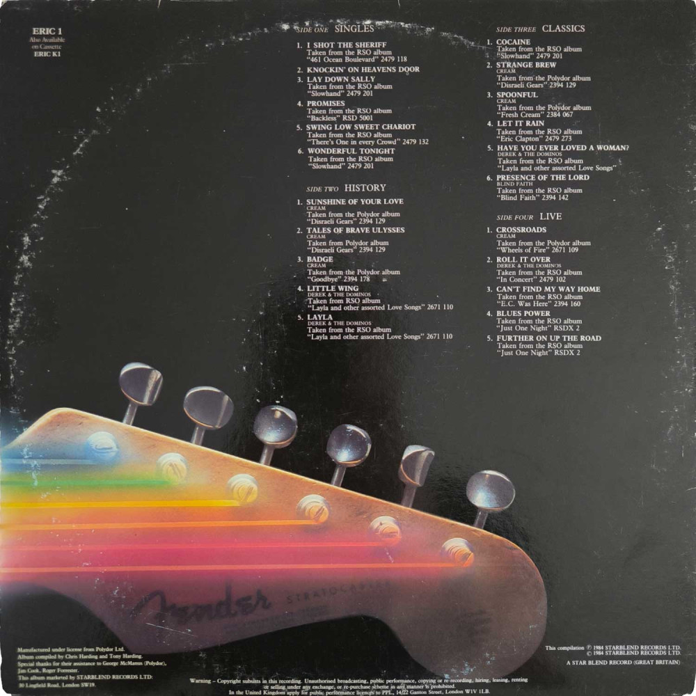 Eric Clapton - Backtrackin' (2 LP)